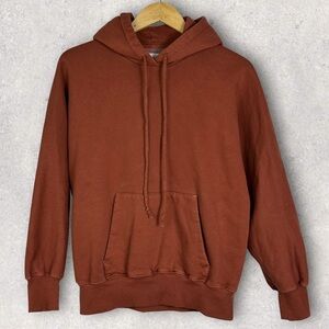 Aritzia Wilfred Free Hoodie‎ Copper Brown Size 1 Small Fleece Sweatshirt Boho S